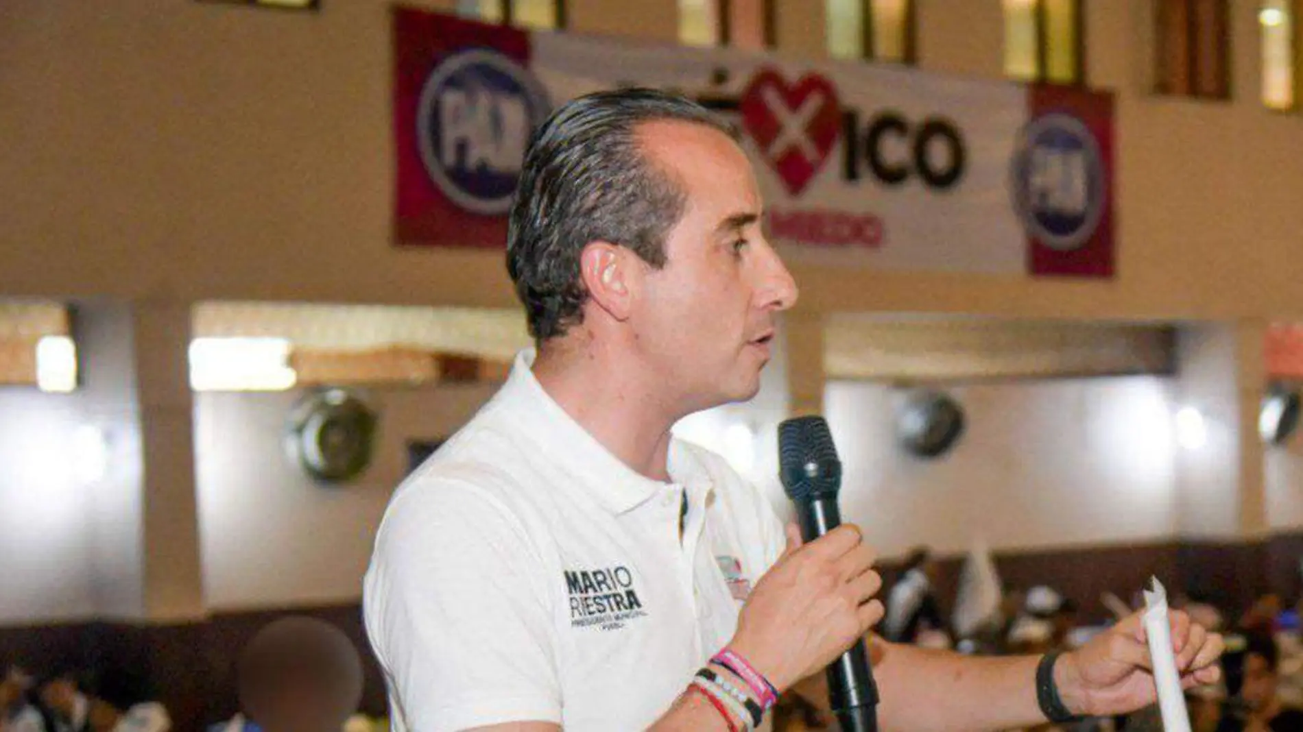 Mario Riestra fue amenazado mientras se encontraba en un evento de campaña